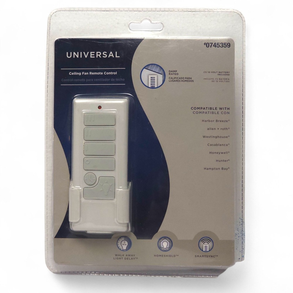 Harbor Breeze 40837 Universal Ceiling Fan Remote Control Kit 0745359